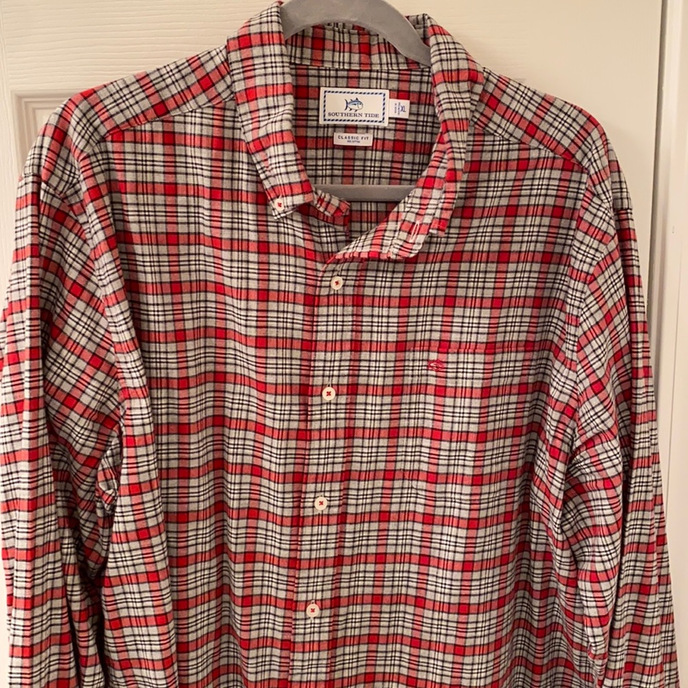 Southern Tide Flannel Button Down, XL